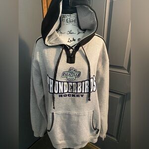 Seattle Thunderbirds hockey men’s 2X hoodie.